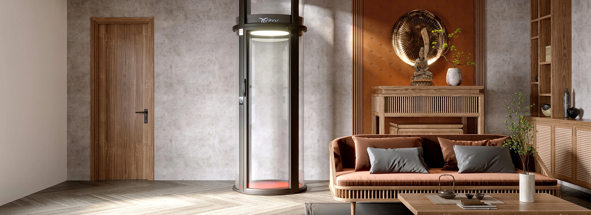 Compact Series III Standard Home Lift for residential spaces - Nibav Lifts